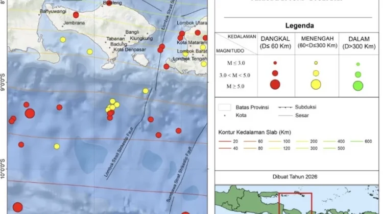 Puluhan Gempa Guncang Bali yang Tidak Dirasakan Masyarakat