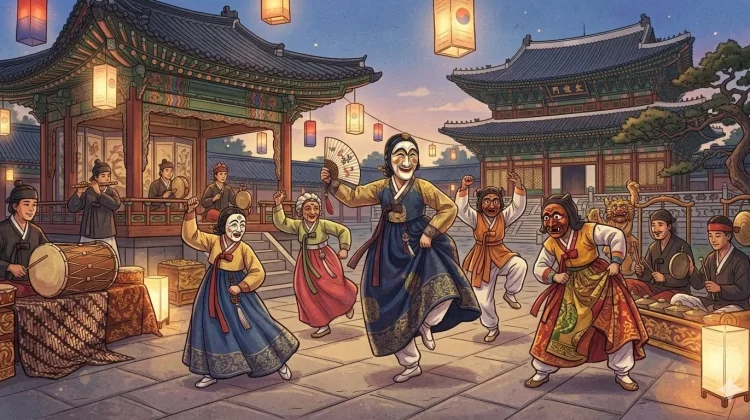 Mengenal Bongsan Talchum (Tari Topeng) dari Korea Selatan