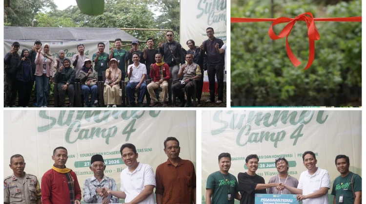 Pegadaian Serahkan Bantuan 1.000 Bibit Kopi pada Summer Camp IV