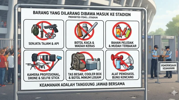 Daftar Barang yang Dilarang Dibawa saat Pertandingan Piala Dunia
