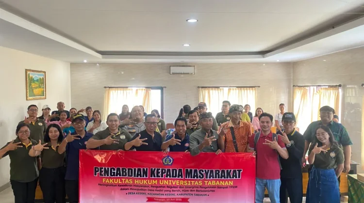 Untab Edukasi Pengelolaan Sampah Berbasis Ekonomi Sirkular di Desa Kediri