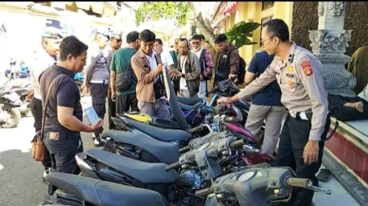 Puluhan Motor Aksi Trek-trekan di Jembrana Diamankan Polisi
