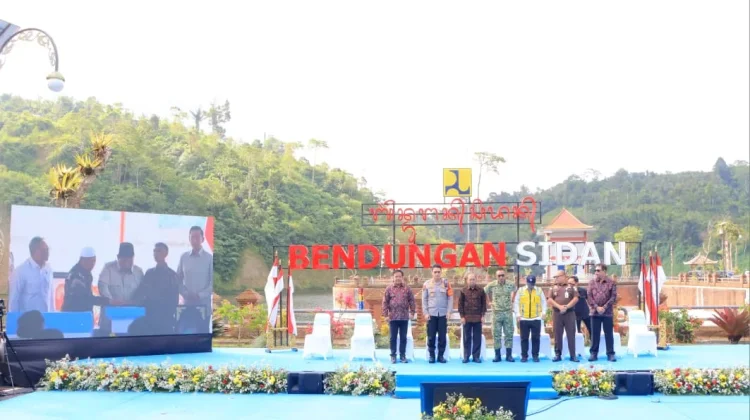 Gubernur Koster Saksikan Secara Virtual Peresmian Bendungan Sidan oleh Presiden