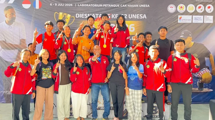 Atlet Petanque Tabanan Juara Umum Kejuaraan Internasional di UNESA