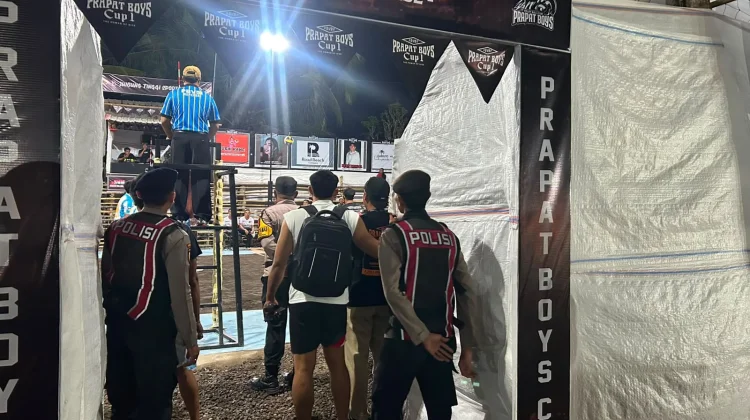 Polsek Nusa Penida Amankan Turnamen Prapat Boys Cup I