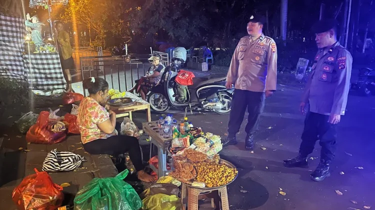 Patroli Malam, Polsek Dawan Jaga Keamanan Goa Lawah dan Pelabuhan Tribuana