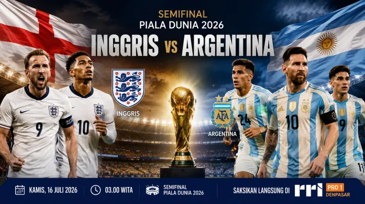 Inggris Kontra Argentina, Rivalitas Bersejarah Kembali Tersaji di Semifinal