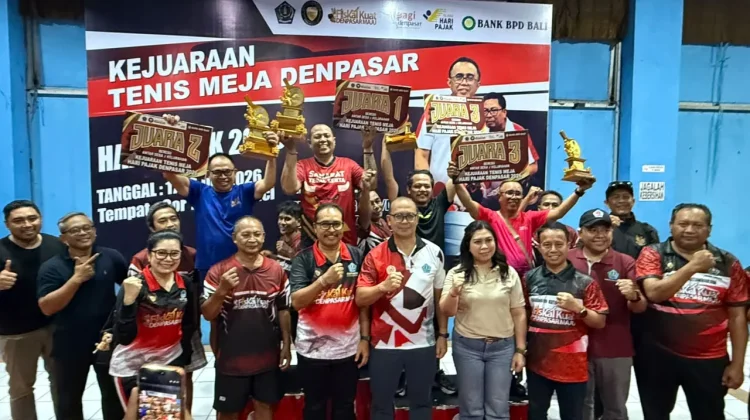 Turnamen Tenis Meja Hari Pajak 2026 Ditutup, Wahana Pembibitan Atlet Denpasar