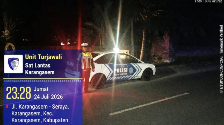 Blue Light Patrol, Satlantas Karangasem Tindak Pelanggar Lalu Lintas