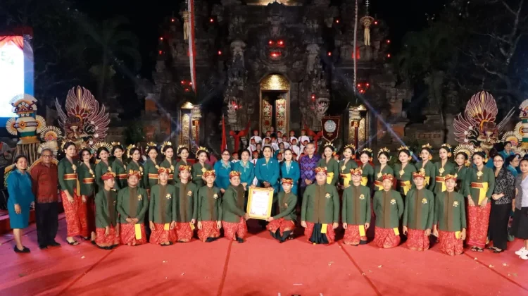TP PKK Denpasar Raih Juara I Lomba Paduan Suara pada HKG PKK ke-54 Provinsi Bali