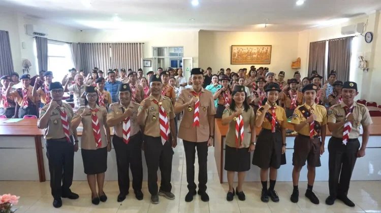 Wabup Tjok Surya Lantik Penggalang Garuda Klungkung