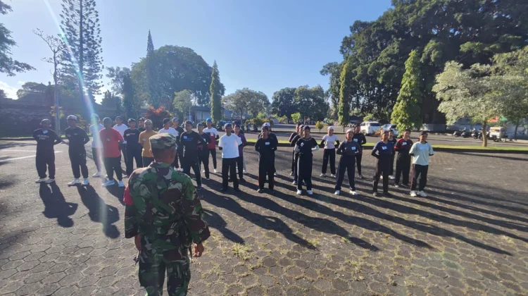 Koramil Marga Tempa Mental Calon Paskibraka, Perkuat Disiplin dan Nasionalisme
