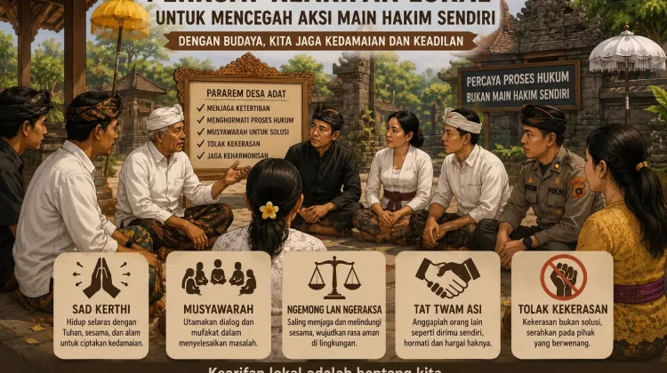 Perkuat Kearifan Lokal, Cegah Aksi Main Hakim Sendiri