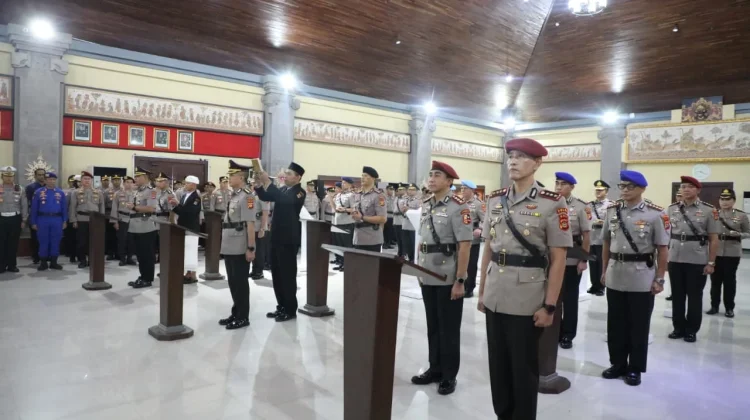 Kapolda Bali Pimpin Sertijab Pejabat Utama dan Kapolres Jajaran