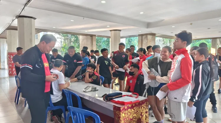 Jelang PON Beladiri 2026 di Sulut, KONI Bali Tes Kebugaran Atlet
