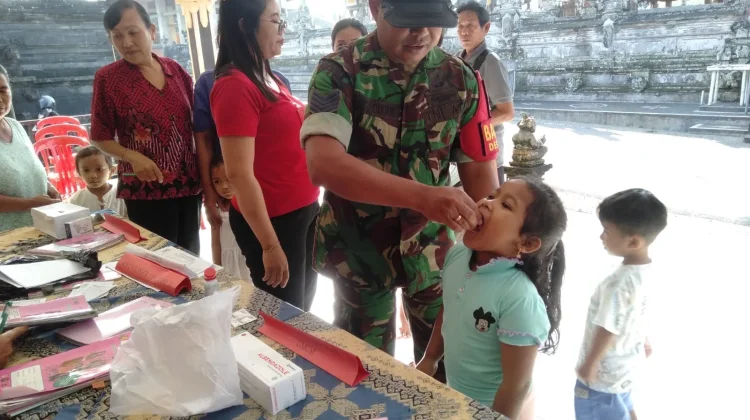 Babinsa Jegu Kawal Posyandu 6 SPM Wujudkan Generasi Sehat