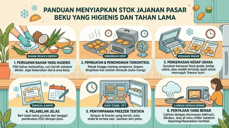 Panduan Menyiapkan Stok Jajanan Pasar Beku yang Higienis dan Tahan Lama