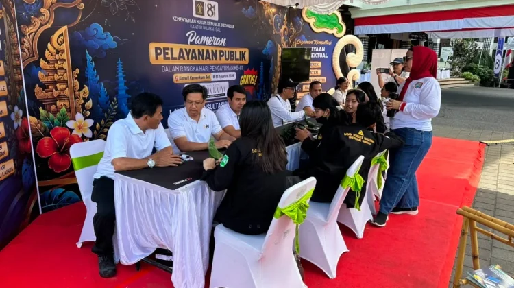 Semarak Hari Pengayoman ke-81, Kanwil Kemenkum Bali Gelar Pameran