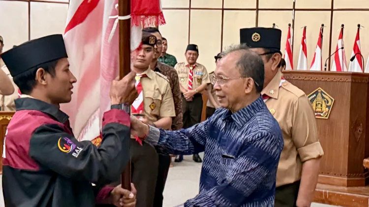 Kontingen Pramuka Bali Menuju Jambore Nasional XII di Cibubur