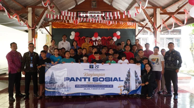 Kanwil Kemenkum Bali Berbagi Kepedulian dengan Anak Berkebutuhan Khusus