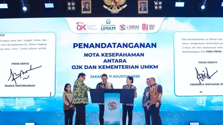 Kementerian UMKM - OJK Sepakat Akselerasi Pembiayaan dan Perluasan Pasar UMKM