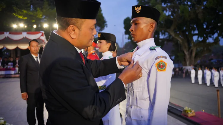 Bupati Gianyar Kukuhkan 75 Anggota Paskibraka 2026