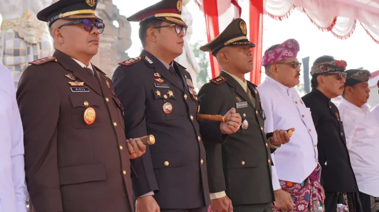 Kapolres Gianyar Hadiri Upacara Detik-detik Proklamasi Kemerdekaan RI ke-81