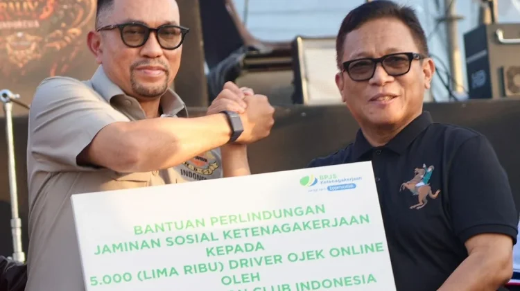 BPJS Ketenagakerjaan Bersama HDCI Lindungi 5.000 Ojol hingga Tiga Tahun
