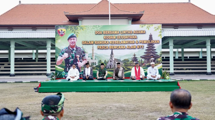 Kodam Udayana Gelar Doa Lintas Agama Pascagempa NTT