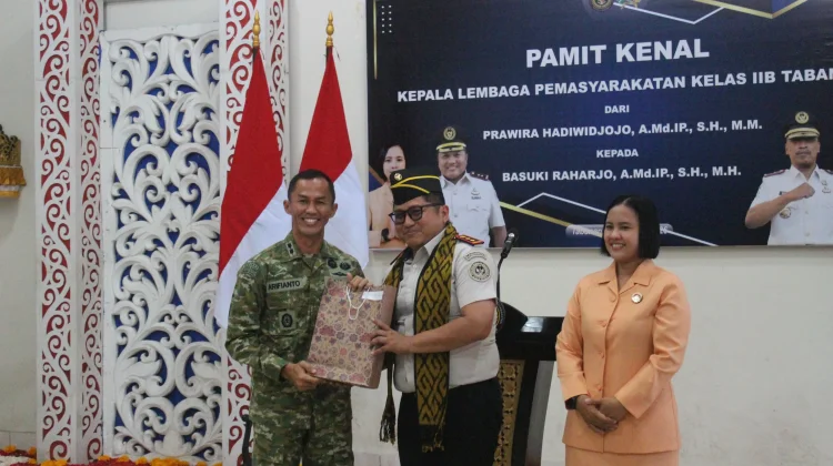 Dandim Hadiri Pamit Kenal Kalapas IIB Tabanan Perkuat Sinergitas