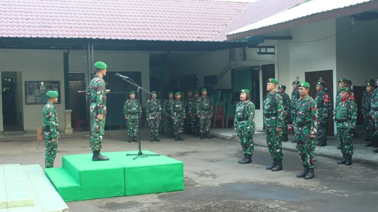 Dandim Tabanan Tekankan Disiplin dan Profesionalisme Prajurit TNI