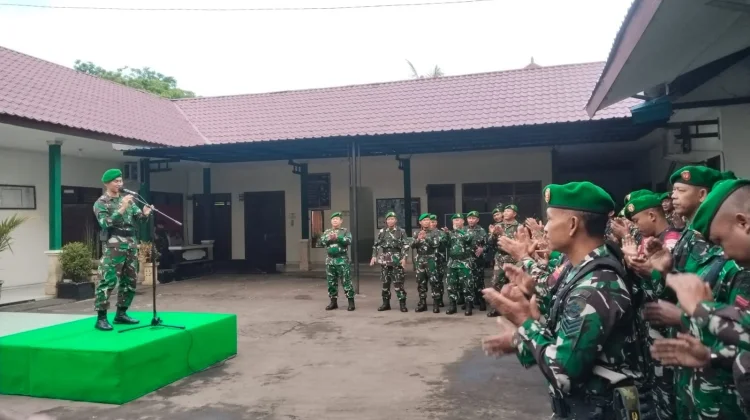 Dandim Ingatkan Prajurit Amalkan Santi Aji dalam Kehidupan Bermasyarakat