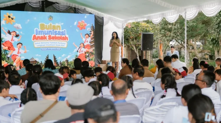 Bulan Imunisasi Anak Sekolah, Perkuat Perlindungan Kesehatan Anak di Gianyar