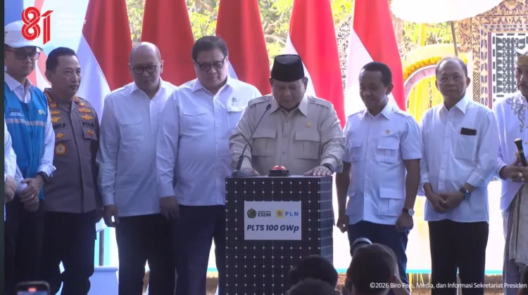 Prabowo Luncurkan Program PLTS 100 GWp, Diawali 14 Proyek di Enam Provinsi
