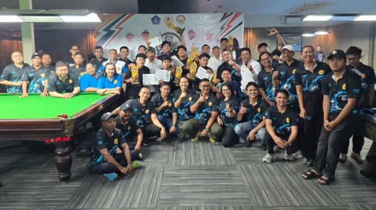 Ditutup Ketua KONI, Turnamen Biliar Piala Bupati Badung Lahirkan Talenta Baru