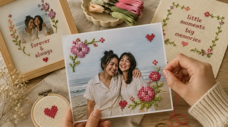 Cross Stitching on Photo, Cara Baru Bikin Kado Makin Personal