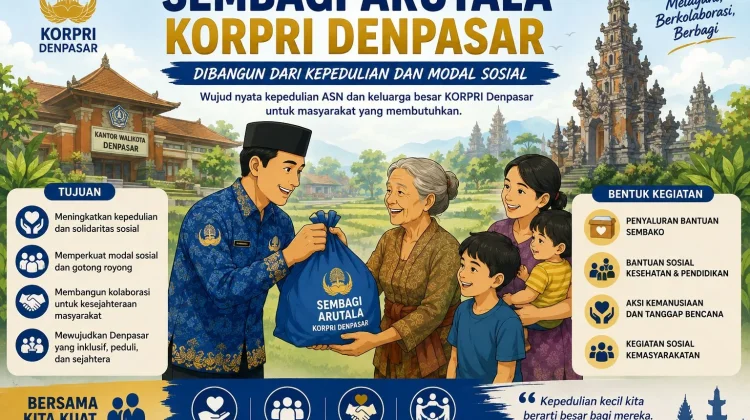 Sembagi Arutala Denpasar Dibangun dari Kepedulian dan Modal Sosial
