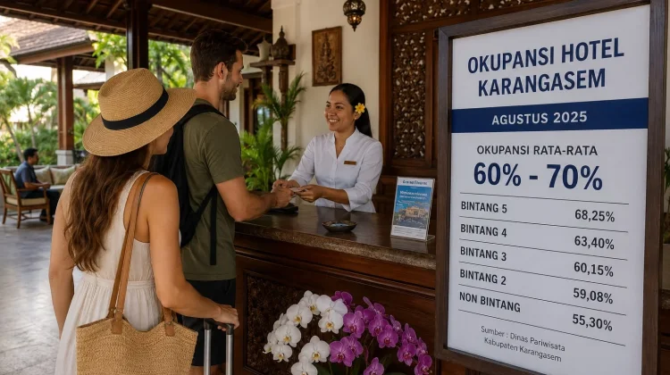 Kunjungan Wisatawan ke Karangasem Turun, Hunian Hotel Hanya 60–70 Persen