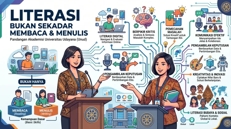 Akademisi Unud Tekankan Literasi Bukan Sekadar Membaca dan Menulis