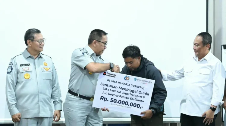 Gercep, Jasa Raharja Serahkan Santunan Korban KM Virgo Transport 8