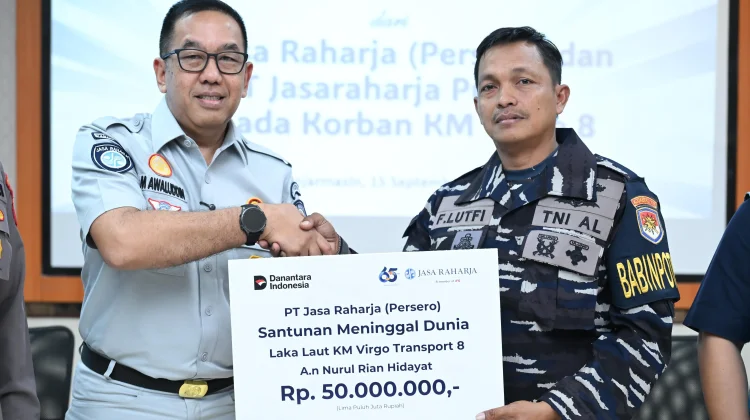 Jasa Raharja Serahkan Santunan kepada Keluarga ABK Korban KM Virgo Transport 8