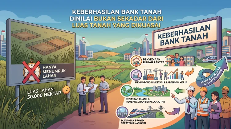 Bukan Soal Hektaran, Ini Ukuran Keberhasilan Bank Tanah