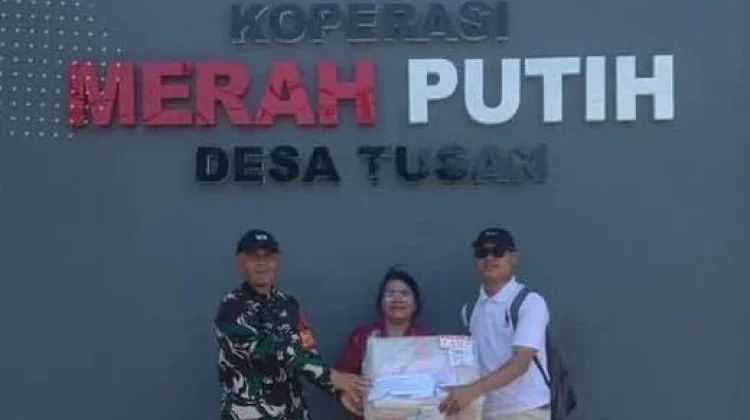 KDKMP Jumpai dan Tusan Terima Printer untuk Kasir
