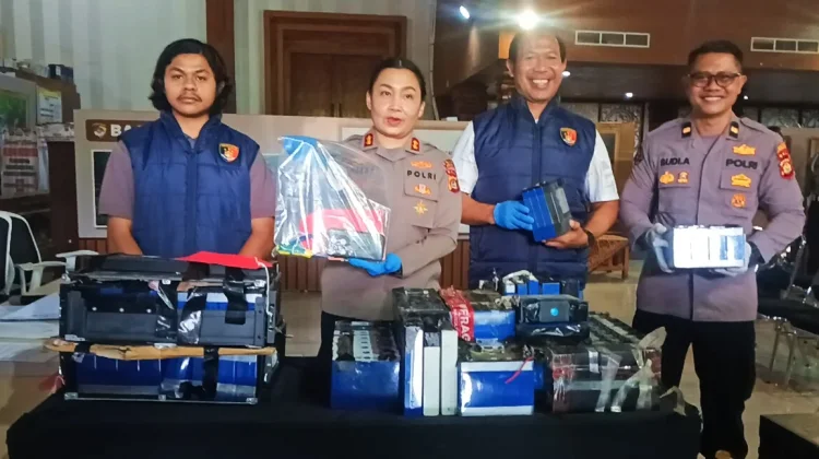 Polisi Ringkus Lima Pencuri Baterai Tower BTS, Satu Pelaku Diburu