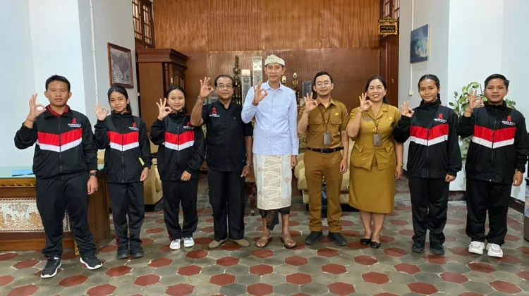 Pelepasan Kontingen KSPAN Klungkung menuju Temu Remaja KSPAN Provinsi Bali