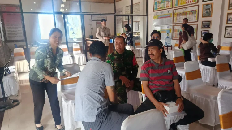 Babinsa Paksebali Hadiri Rakor Fasilitasi Pembangunan Desa