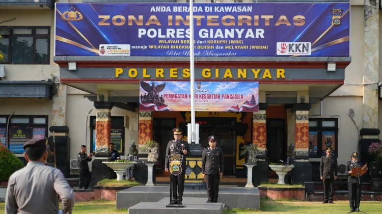 Kapolres Gianyar Pimpin Upacara Hari Kesaktian Pancasila