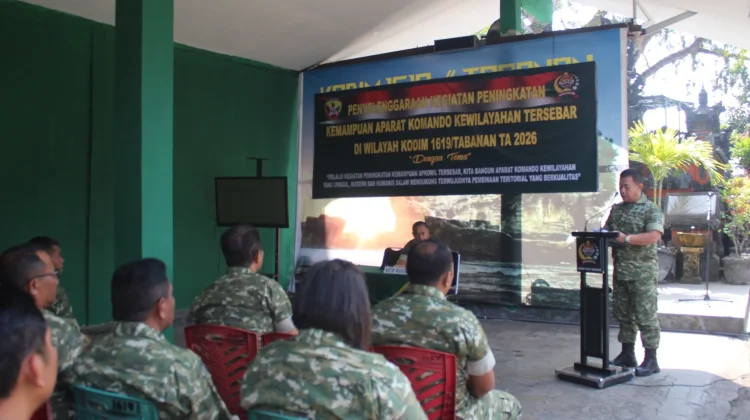 Kodim Tabanan Perkuat Kemampuan Aparat Kewilayahan