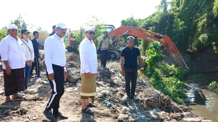 Antisipasi Banjir, Jaya Negara Tinjau Normalisasi Tukad Loloan Sanur Kauh