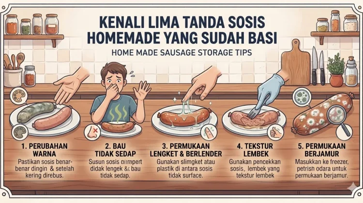 Kenali Lima Tanda Sosis Homemade yang Sudah Basi